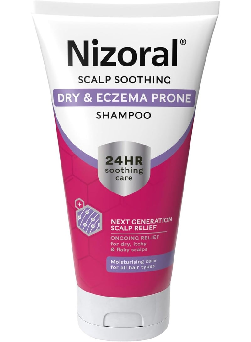 Nizoral Scalp Soothing Dry and Eczema Prone Shampoo, 24 Hour Soothing Care, Ongoing Relief for Dry, Itchy & Flaky Scalps, Get Soft and Silky Hair, Moisturising Care for All Hair Types, 1 x 200ml - Image 1